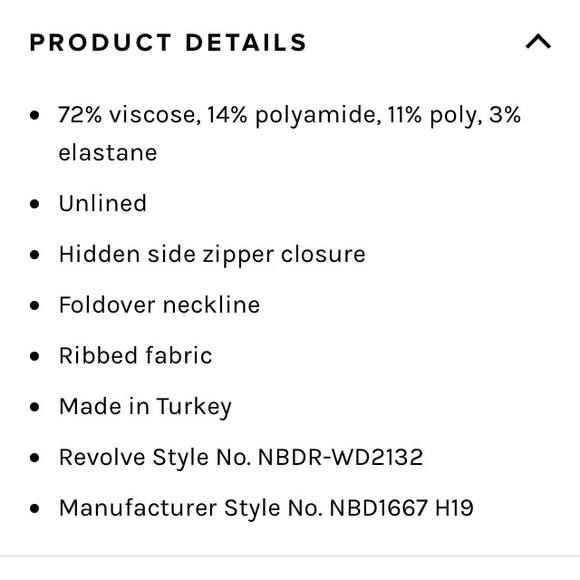 ✨ Revolve Kade Mini Dress✨ NWT - NBD Brand - Picture 4 of 5